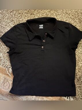 Pink Collared Tee